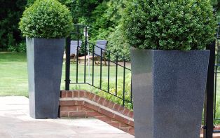 Decorative Modern Balcony Patio Garden Planters And Plant Pots Granite Planters
