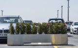 stainless steel barrier planters