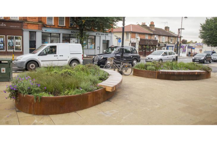 Steel seating and benches