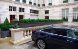 Steel planters clad in lead sheet for Rosewood London