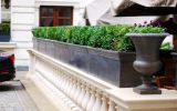 Lead clad steel troughs were light enough for the wall