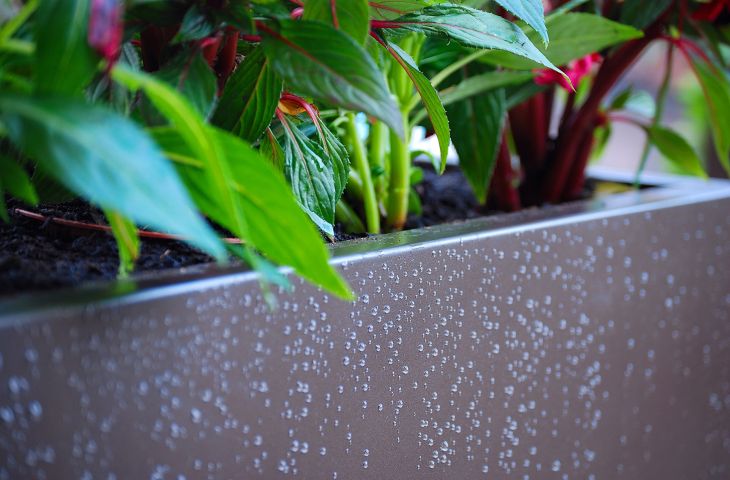 Our powder coated steel planters offer a flawless finish
