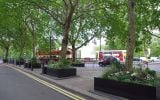 Bespoke steel street planters at the Intercontinental Hotel, Park Lane, London