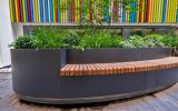 Steel seating and benches