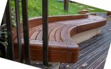 Standalone FSC hardwood seats and benches