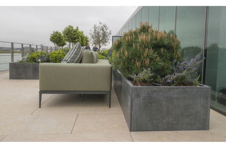 Zinc Planters & Made Order Natural Zinc Plant Containers - IOTA UK