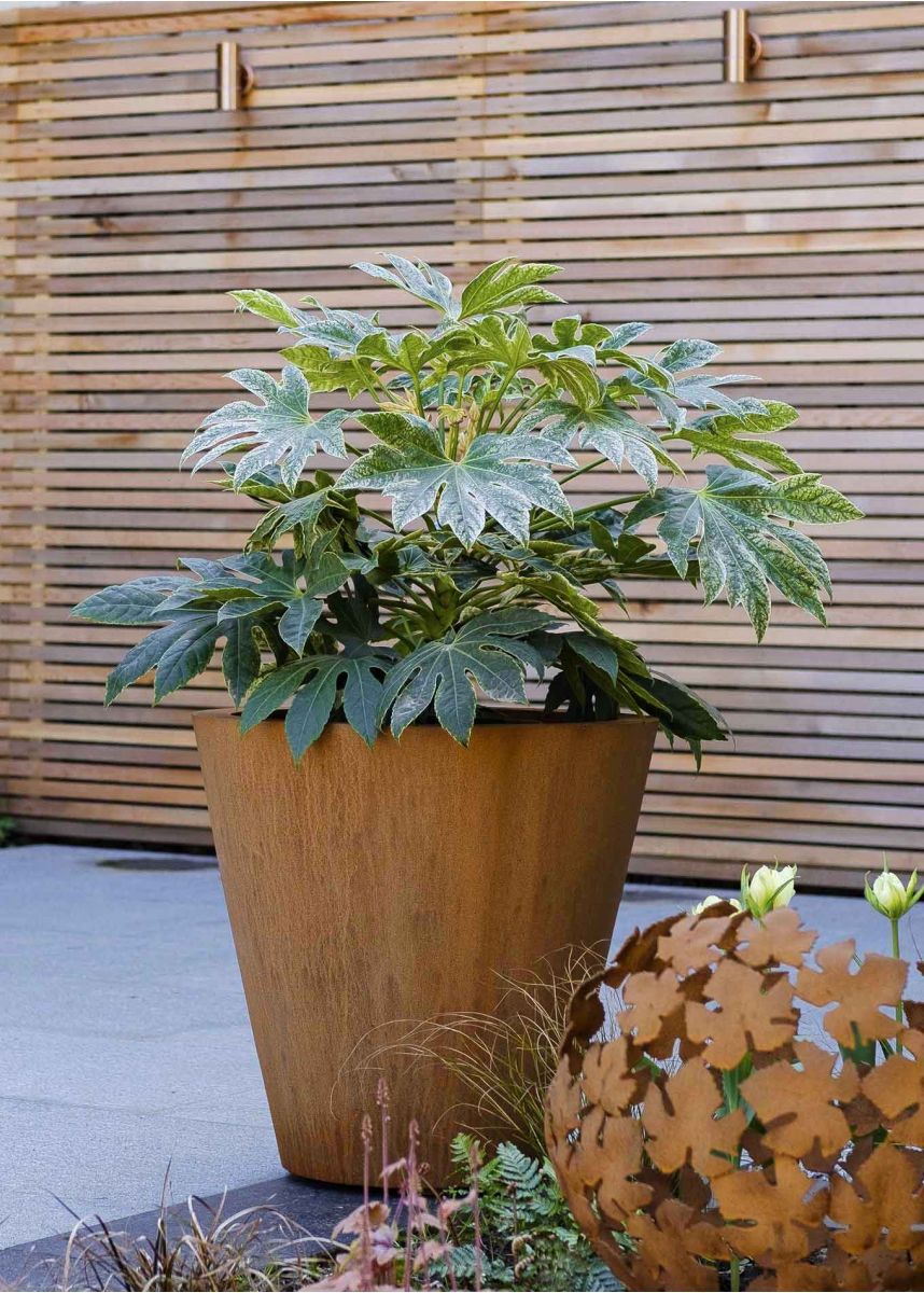 Corten Conical Garden Planter
