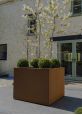 Public Realm 1metre Corten Tree Planters