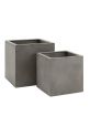 Grey Cube Garden Planter