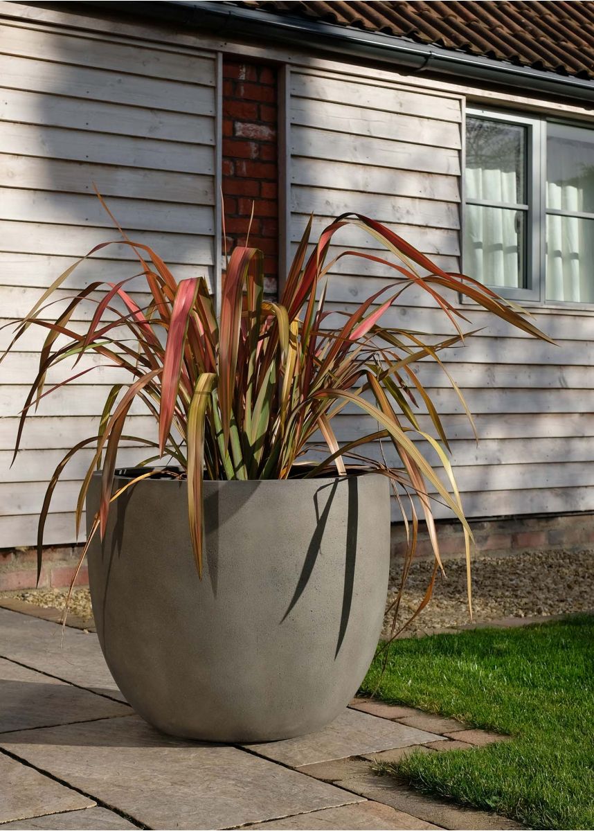 very large bowl shaped planter