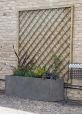 Rectangular plant container with trellis