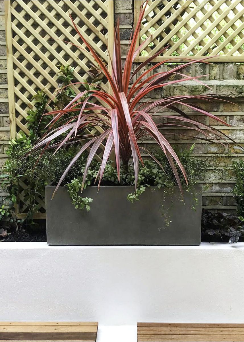 Fibreglass grey window box