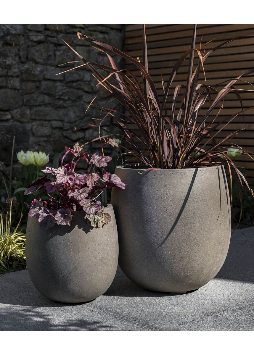 Enclave Fibreglass Round Bottom Planters