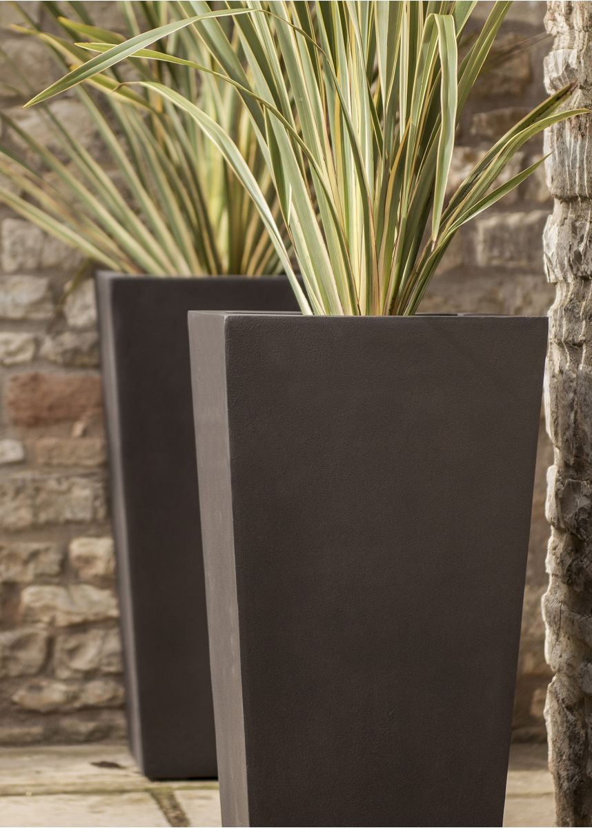 Tall Tapered Outside Plant Pots