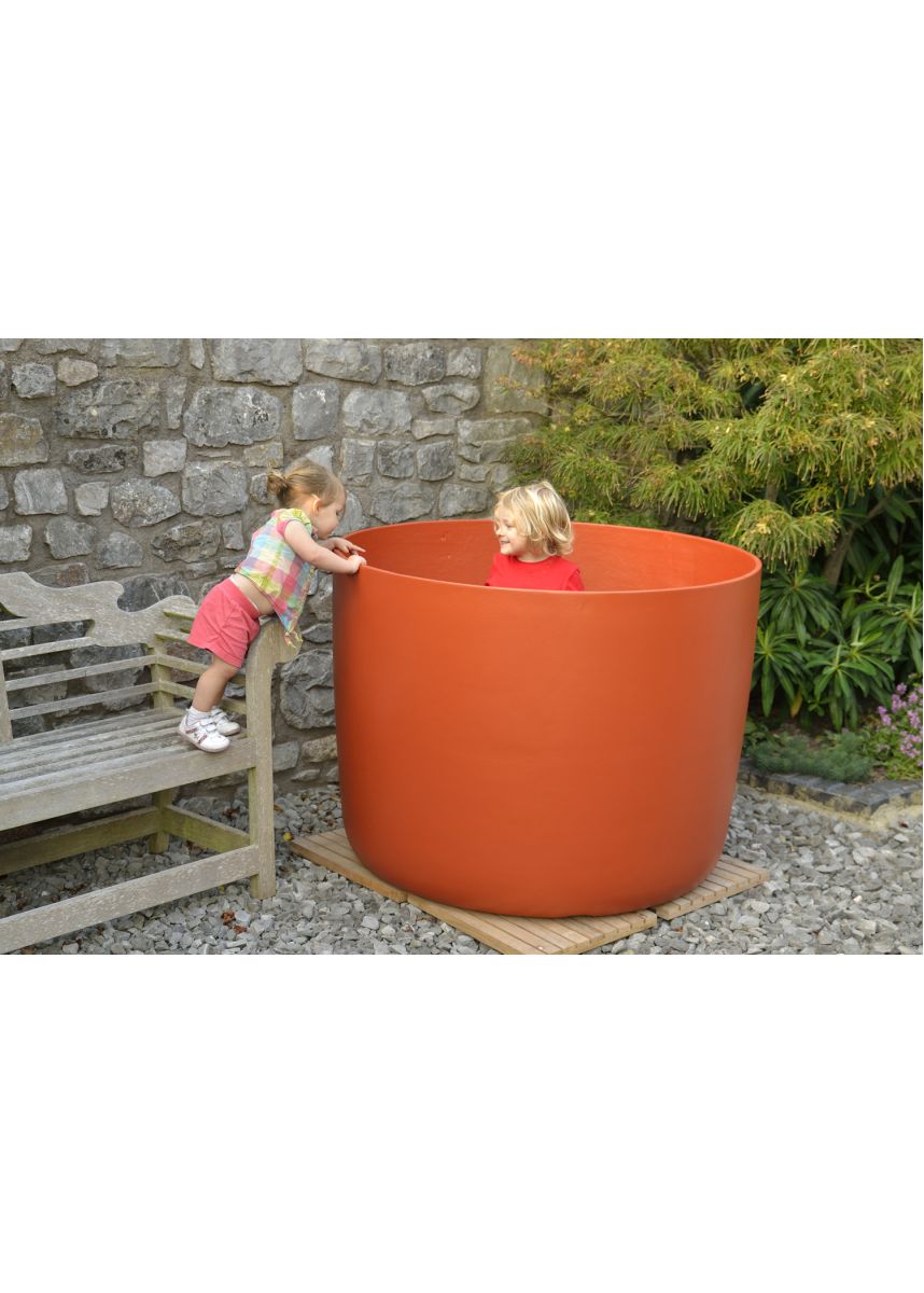 Huge boulevard round street planter 950L