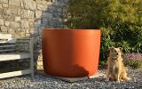 KYOTO 120cm planter in RAL 2013 [Pearl orange]