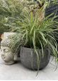 Rounded bottom stone effect planter