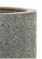 Luna planter cratered surface finish