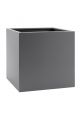 Modern cube coated steel planter