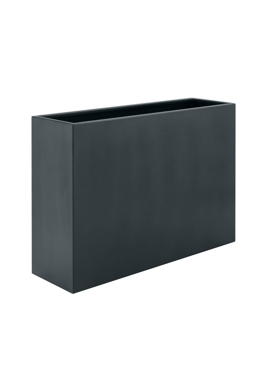 Dark grey modern planter boxes