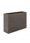 Tall rectangular steel planters