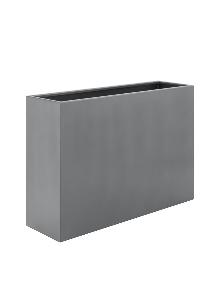 Grey Tall Powder Coated Steel Planter