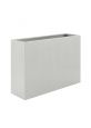 White tall rectangular plant pot