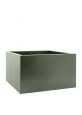 Cement grey garden planters in steel