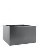 Grey powder coated steel planter