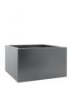 Grey powder coated steel planter