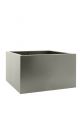 Modern stone grey steel planter