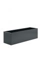 Grey black outdoor garden planters