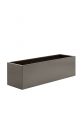 Outdoor steel planter in bronze