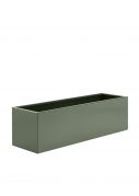 Powder coated steel trough planters