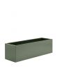 Powder coated steel trough planters