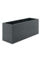 Grey black trough planter