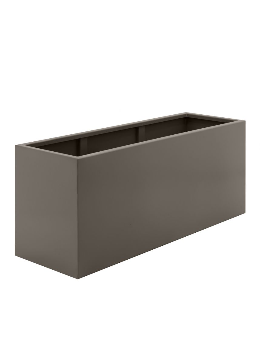 Bronze modern trough planter