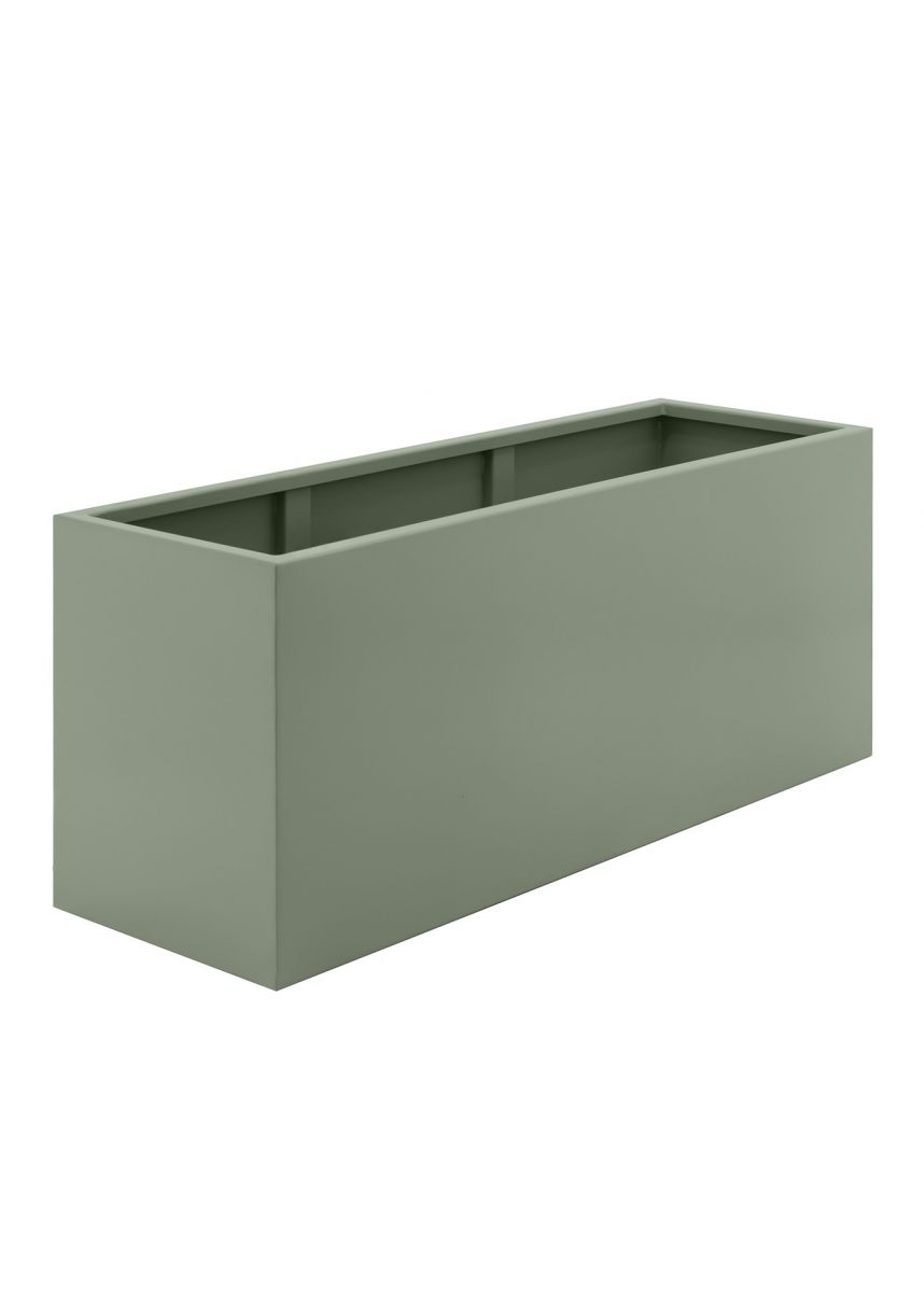 Cement grey large garden trough