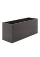 Grey brown tall trough planters