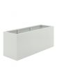 White tall trough garden planter