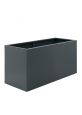 Dark Grey Modern Steel Trough Planters