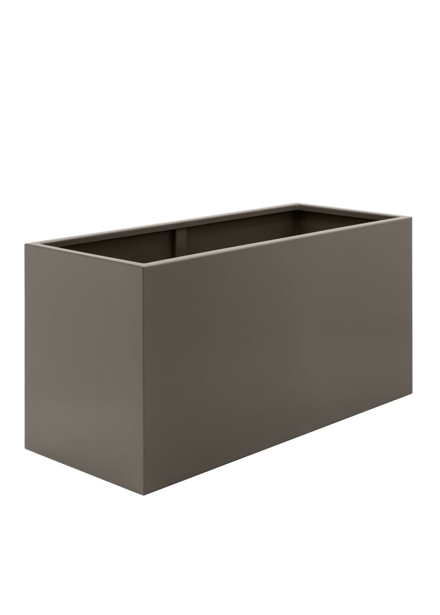 Large bronze powder coated steel planter