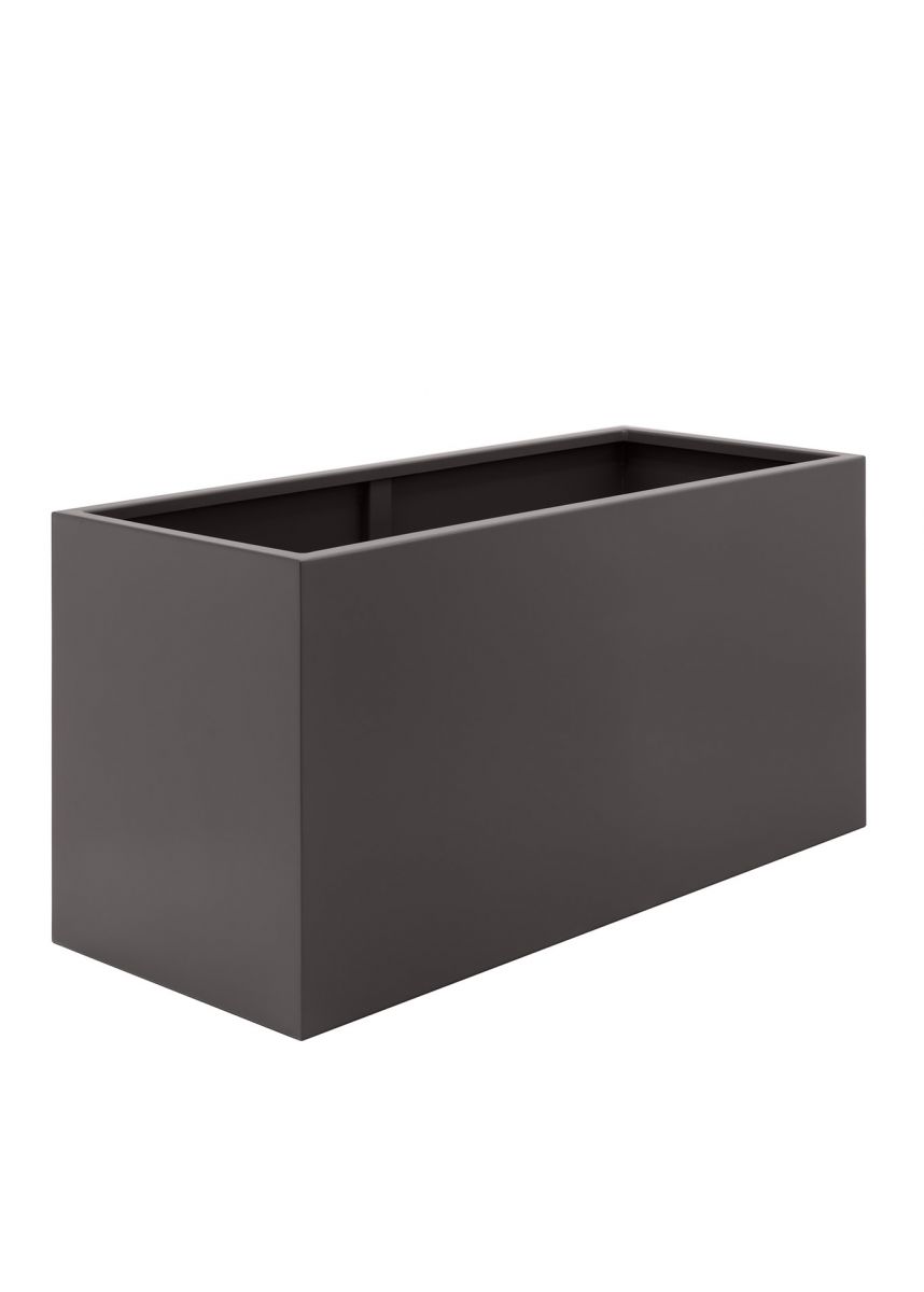 Grey brown big trough planters