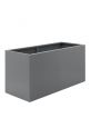 Grey Steel Trough Planters