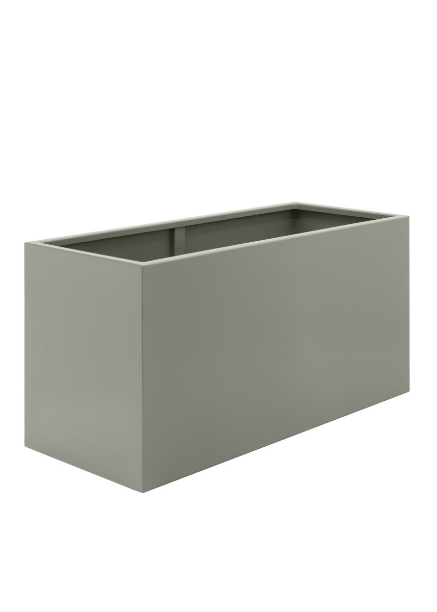 Stone Grey Powder Coated Steel Planters