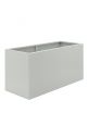 White Large Steel Trough Planters