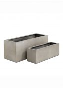 cream limestone colour window boxes and rectangular garden pots