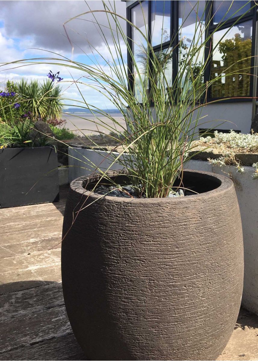 rustic look garden pot