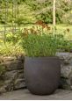 Greyt brown round garden planter