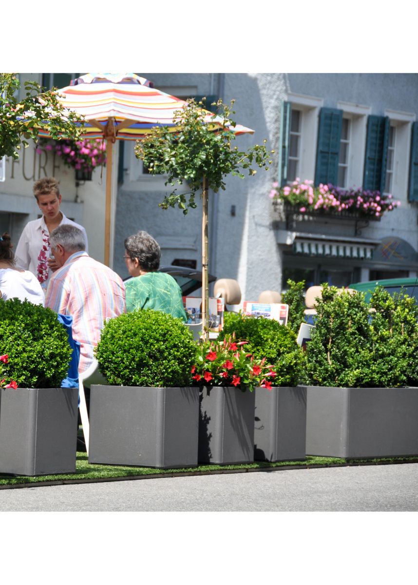 Bespoke coloured square plant pots